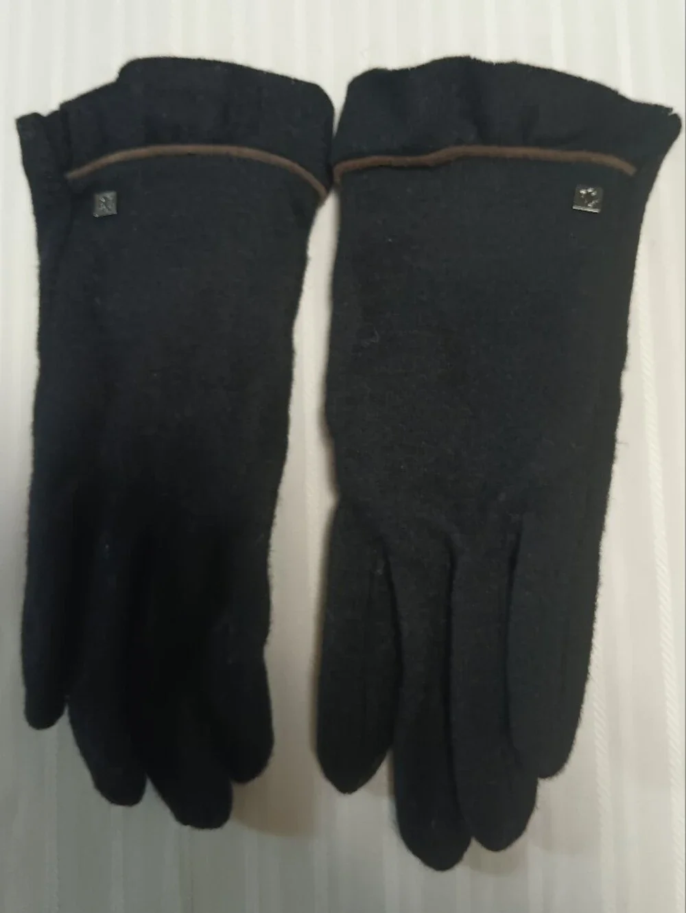 Lauren Ralph Lauren Black Wool Gloves